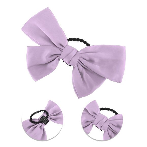 Bowknot Hair Rope Hair Ties Purple - Picture 3 of 3